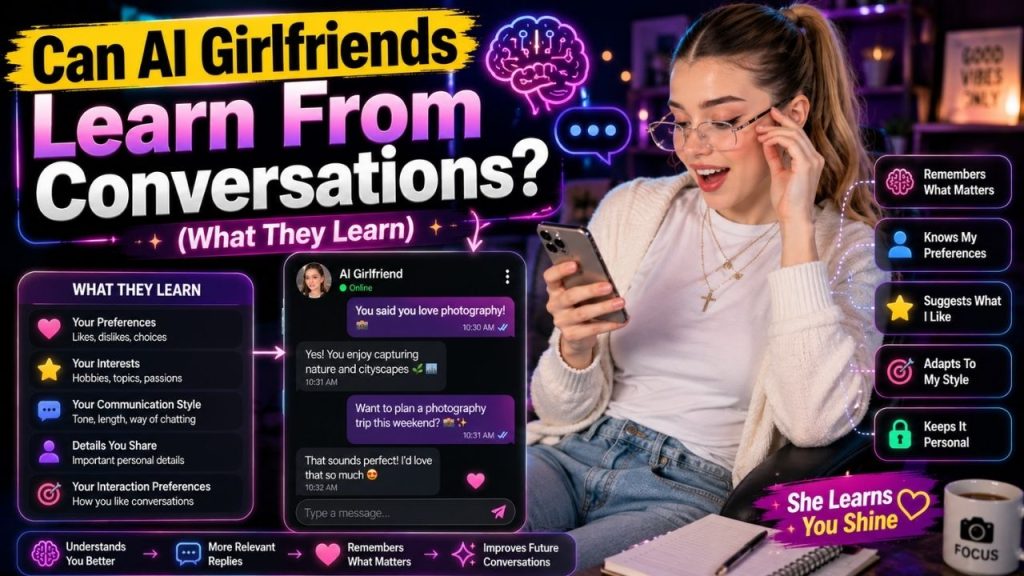 AI Girlfriends Learn From Conversations