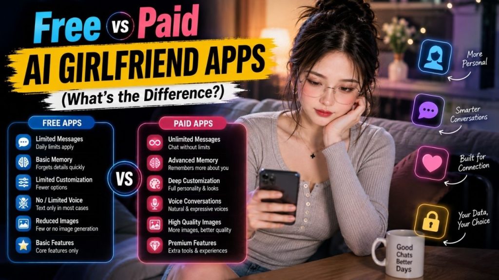 Free vs Paid AI Girlfriend Apps