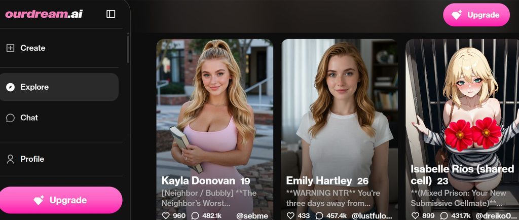OurDream AI Girlfriend App in UK