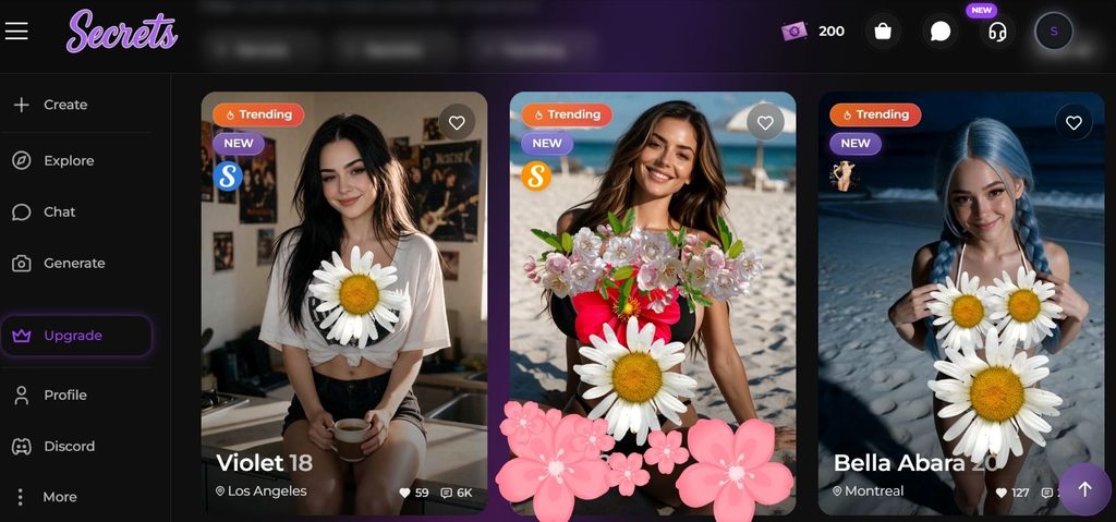 Secrets AI Girlfriend With Memory