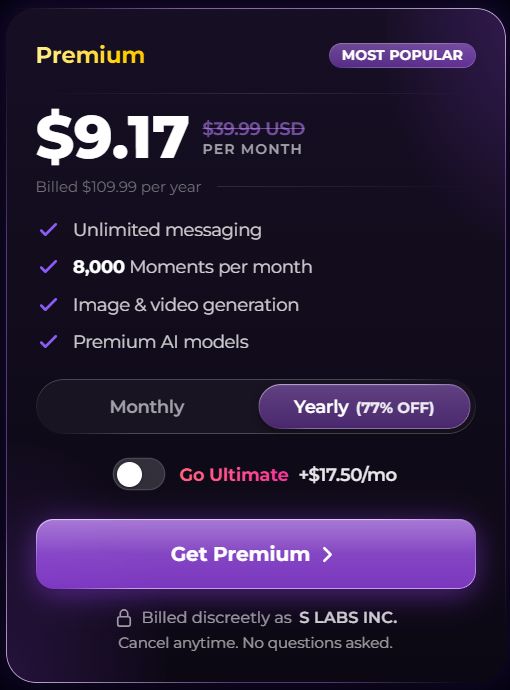 Secrets AI Pricing and Plans